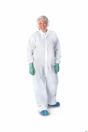 Medline – Coverall 3X-Large White Disposable NonSterile – NONCV150XXXL
