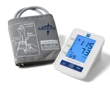 Medline – Digital Blood Pressure Monitor 1-Tube Automatic Adult Large Cuff – MDS4001LA