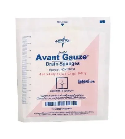 Medline – Drain Sponge Polyester / Rayon 4 X 4 Inch Sterile – PRM256000