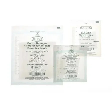 Medline – Gauze Sponge Cotton 12-Ply 3 X 3 Inch Square Sterile – PRM3312