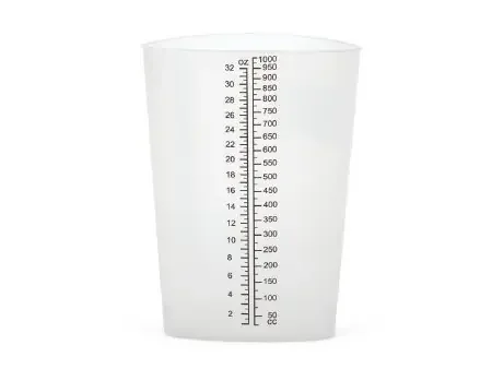 Medline – Graduated Container Triangular Polypropylene 1,000 mL (32 oz.) – DYND80419
