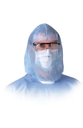 Medline – Head / Beard Cover One Size Fits Most Blue Elastic Closure – NONSH600
