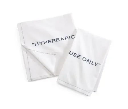 Medline – Hyperbaric Sheet Flat Sheet 66 W X 115 L Inch White / Print Blue Cotton Reusable – MDTFS4C15HY