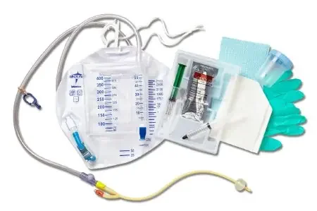 Medline – Indwelling Catheter Tray Closed System / Foley 18 Fr. Silicone Elastomer – DYND11008
