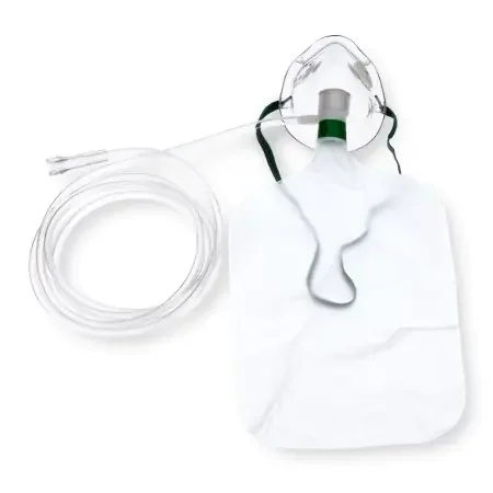 Medline – NonRebreather Oxygen Mask Elongated Style Pediatric Adjustable Head Strap / Nose Clip – HUD1058