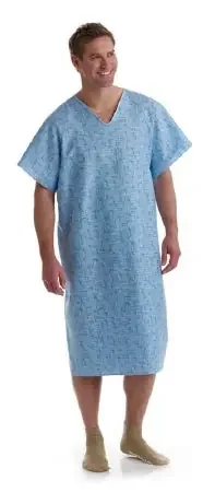 Medline – Patient Exam Gown One Size Fits Most Cascade Print Reusable – MDTPG5RTSCAB