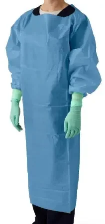 Medline – Protective Procedure Gown Large Blue NonSterile Not Rated Disposable – NON26278