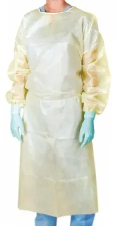 Medline – Protective Procedure Gown Regular / Large Yellow NonSterile Not Rated Disposable – CRI4010CF