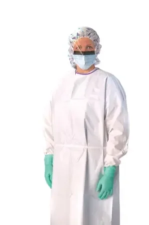 Medline – Protective Procedure Gown X-Large White NonSterile AAMI Level 3 Disposable – NONLV350XL