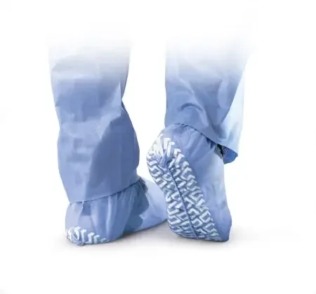 Medline – Shoe Cover One Size Fits Most Ankle High Nonskid Sole Blue NonSterile – NON28758