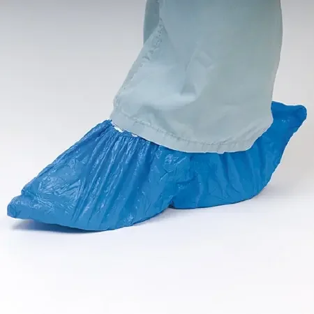 Medline – Shoe Cover One Size Fits Most Shoe High Without Tread Blue NonSterile – CRI2010