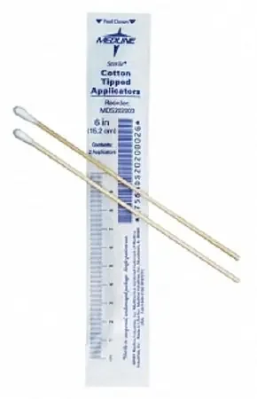 Medline – Swabstick Cotton Tip Wood Shaft 3 Inch NonSterile 10 per Pack – MDS202050