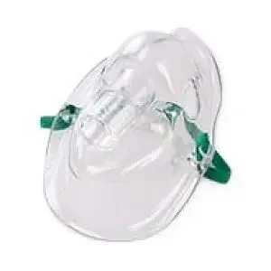 MedSource – Aerosol Mask Elongated Style Pediatric One Size Fits Most Adjustable Head Strap / Nose Clip – MS-25083