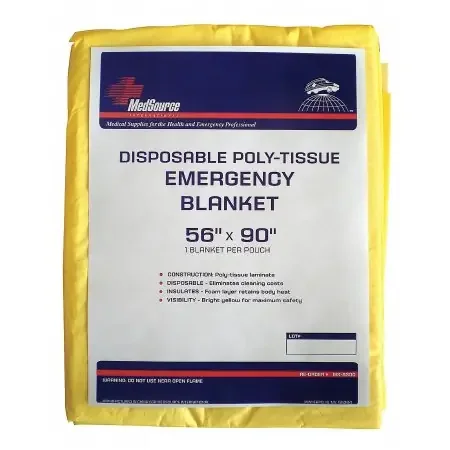 MedSource – Emergency Blanket 56 X 90 Inch Poly-Tissue – MS-B300
