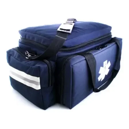 MedSource International – Trauma Bag Navy Blue Water Resistant Fabric 10-1/2 X 12 X 20 Inch – MS-B3321
