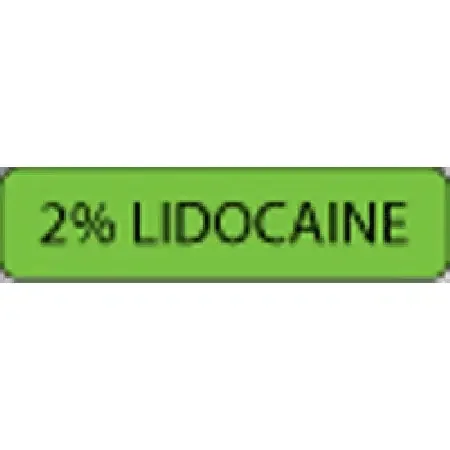 MedVision – Drug Label Anesthesia Label 2% Lidocaine Green 5/16 X 1-1/4 Inch – MV01FG1449