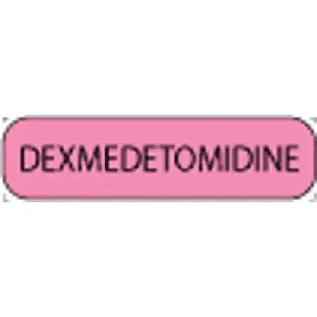 MedVision – Drug Label Anesthesia Label Dexmedetomidine Fluorescent Pink 3/8 X 1-7/16 Inch – MV02FP7893P