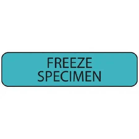 MedVision – Pre-Printed Label Laboratory Use Blue Paper FREEZE SPECIMEN Black Temperature Control 5/16 X 1-1/4 Inch – MV01SB0949