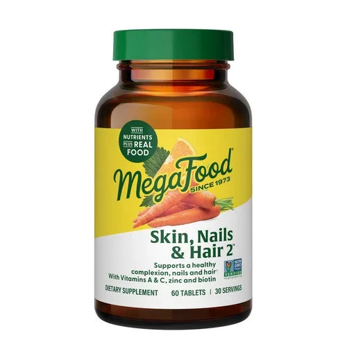 MegaFood, Skin – Nails & Hair 2, 60 Tabs