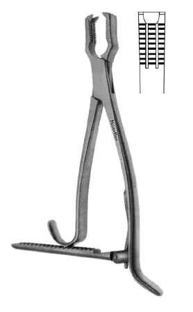 MeisterHand – Bone Holding Forceps Kern 9-1/2 Inch Length Surgical Grade German Stainless Steel NonSterile Ratchet Lock Plier Handle – MH27-4