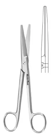 MeisterHand – Dissecting Scissors Mayo 6-3/4 Inch Length Surgical Grade Stainless Steel NonSterile Finger Ring Handle Straight Blunt Tip / Blunt Tip – MH5-124