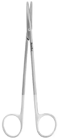 MeisterHand – Dissecting Scissors Metzenbaum 7 Inch Length Surgical Grade Stainless Steel / Tungsten Carbide NonSterile Finger Ring Handle Curved Blunt Tip / Blunt Tip – MH5-182TC