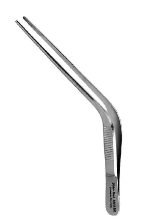 MeisterHand – Ear Forceps Wilder 5 Inch Length Surgical Grade German Stainless Steel NonSterile NonLocking Thumb Handle Straight Serrated Tips – MH19-350