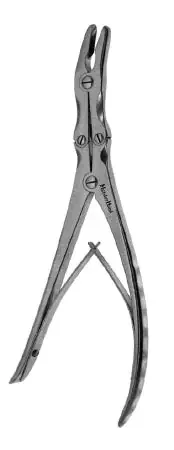 MeisterHand – Rongeur Leksell Standard Curved Double Spring Plier Type Handle 3 mm Bite X 9-1/2 Inch Length – MH25-510