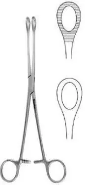 MeisterHand – Sponge Forceps Foerster 7 Inch Length Surgical Grade German Stainless Steel NonSterile Ratchet Lock Finger Ring Handle Straight Serrated Fenestrated Oval Tips – MH7-604