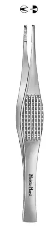 MeisterHand – Tissue Forceps Ferris-Smith 7 Inch Length Surgical Grade German Stainless Steel NonSterile NonLocking Thumb Handle Straight Serrated Tips with 1 X 2 Teeth – MH26-956