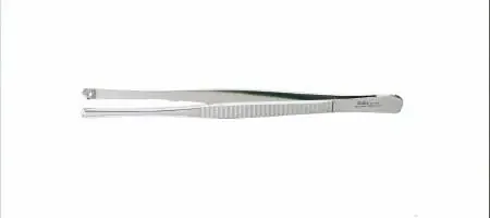 MeisterHand – Tissue Forceps Russian 8 Inch Length Surgical Grade German Stainless Steel NonSterile NonLocking Thumb Handle Straight Radially Serrated Round Cups – MH6-144