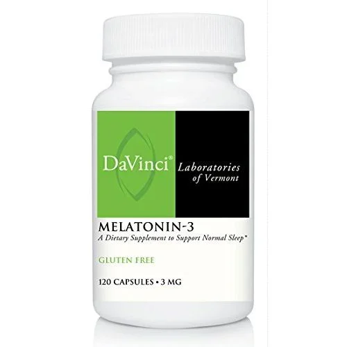 Melatonin-3 3 mg – 120 Capsules by Davinci Labs