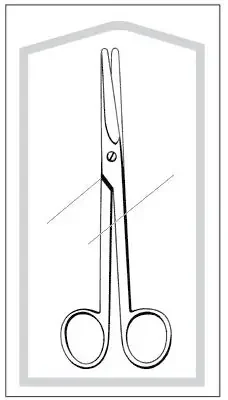 Merit – Dissecting Scissors Mayo 5-1/2 Inch Length Office Grade Pakistan Stainless Steel Sterile Finger Ring Handle Straight Blunt Tip / Blunt Tip – 96-2531M