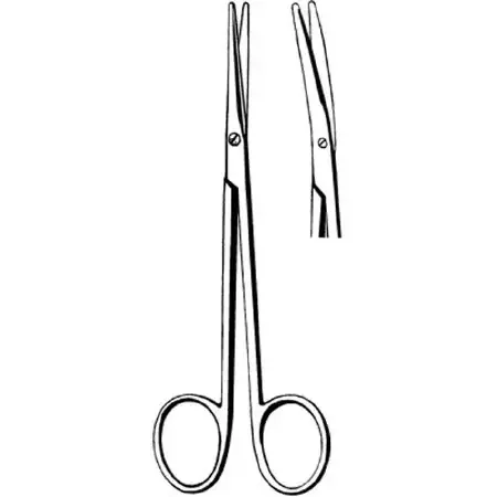 Merit – Dissecting Scissors Metzenbaum 7 Inch Length Office Grade Stainless Steel NonSterile Finger Ring Handle Curved Blunt Tip / Blunt Tip – 97-340