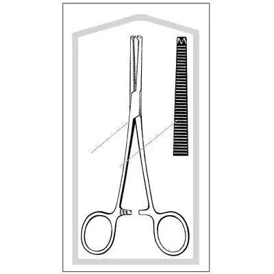 Merit – Forceps Rochester-Ochsner 6-1/2 Inch Length Mid Grade Stainless Steel Curved – 96-2567M