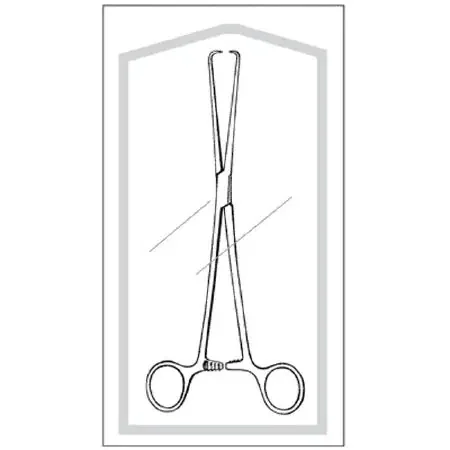 Merit – Forceps Schroeder 10-1/4 Inch Length Mid Grade Stainless Steel Pozzi Tip – 96-2624M