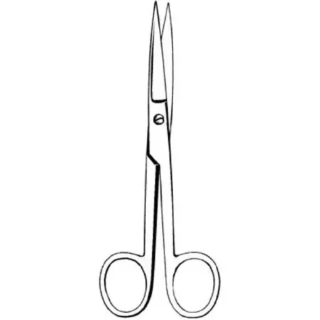 Merit – Operating Scissors 6-1/2 Inch Length Office Grade Stainless Steel NonSterile Finger Ring Handle Straight Sharp Tip / Sharp Tip – 97-284