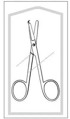 Merit – Suture Scissors Littauer 5-1/2 Inch Length Office Grade Pakistan Stainless Steel Sterile Finger Ring Handle Straight Blunt Tip / Blunt Tip – 96-2513M