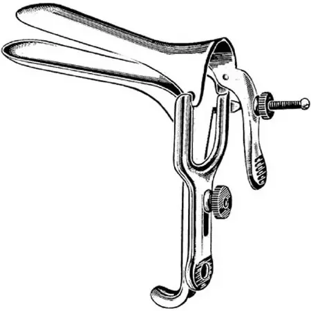 Merit – Vaginal Speculum Graves NonSterile Office Grade Stainless Steel Large Double Blade Duckbill Reusable Without Light Source Capability – 98-324