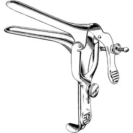 Merit – Vaginal Speculum Pederson NonSterile Office Grade Stainless Steel Large Double Blade Duckbill Reusable Without Light Source Capability – 98-362