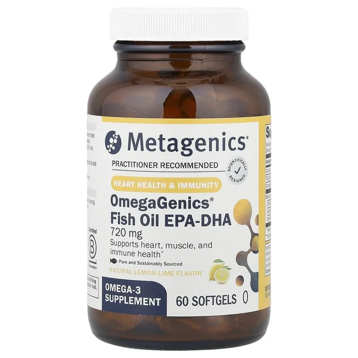Metagenics, Omegagenics Epa-Dha 720 Lemon, 60 Softgels