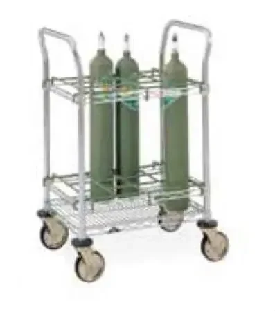 Metro – Gas Cylinder Cart Size D / E Chrome Plated Steel – ITC12C
