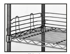 Metro Erecta Shelf – Shelf Ledge 4 X 14 Inch, Stainless Steel – L18N-4C