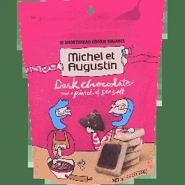 Michel et Augustin Dark Chocolate Shortbread Cookie-4.4 oz
