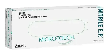Micro-Touch Nitrile E.P. – Exam Glove X-Large NonSterile Nitrile Extended Cuff Length Textured Fingertips Blue Chemo Tested – 6034054