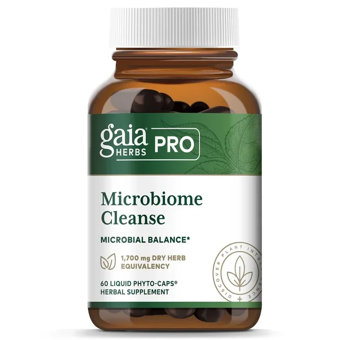 Microbiome Cleanse 60 Liquid Phyto-Caps by Gaia Herbs PRO