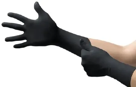 MICROFLEX – Exam Glove 2X-Large NonSterile Nitrile Extended Cuff Length Fully Textured Black Not Chemo Approved – 93862110