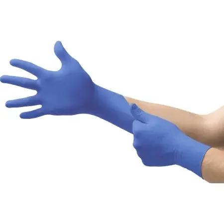 MICROFLEX Cobalt – Exam Glove Small NonSterile Nitrile Standard Cuff Length Fully Textured Blue Not Chemo Approved – N191