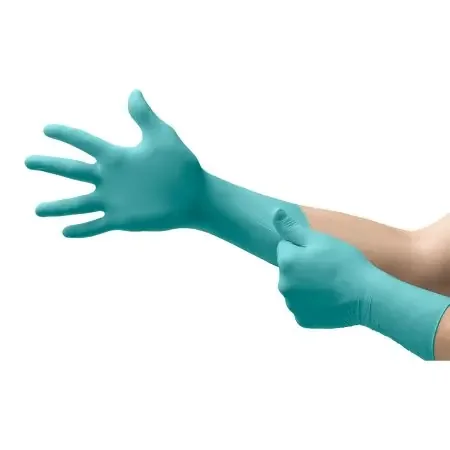 MICROFLEX N85 – Exam Glove Large NonSterile Nitrile Standard Cuff Length Fully Textured Light Blue Not Chemo Approved – N853