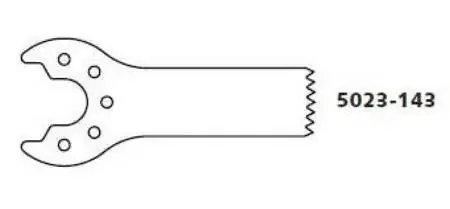 MicroPower Micro100 – Micro Saw Blade Sagittal / Crescent Sterile Straight Edge, Coarse Tooth – 00502314300